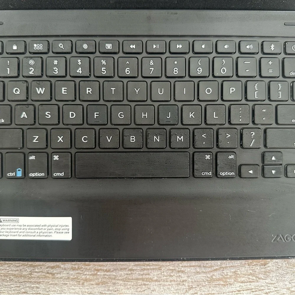 Sleek Black Tablet Keyboard Case